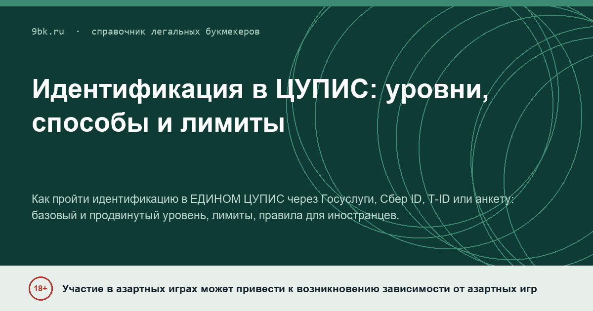 Обложка материала: Идентификация в ЕДИНОМ ЦУПИС