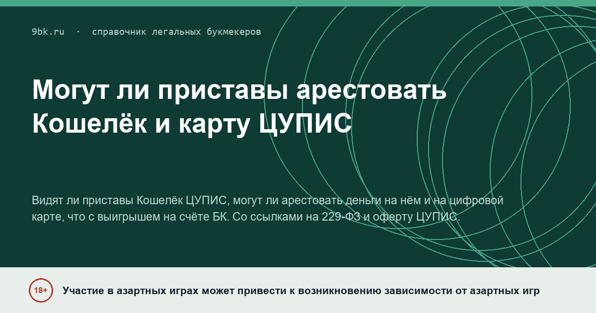 Обложка материала: Приставы и деньги в ЦУПИС