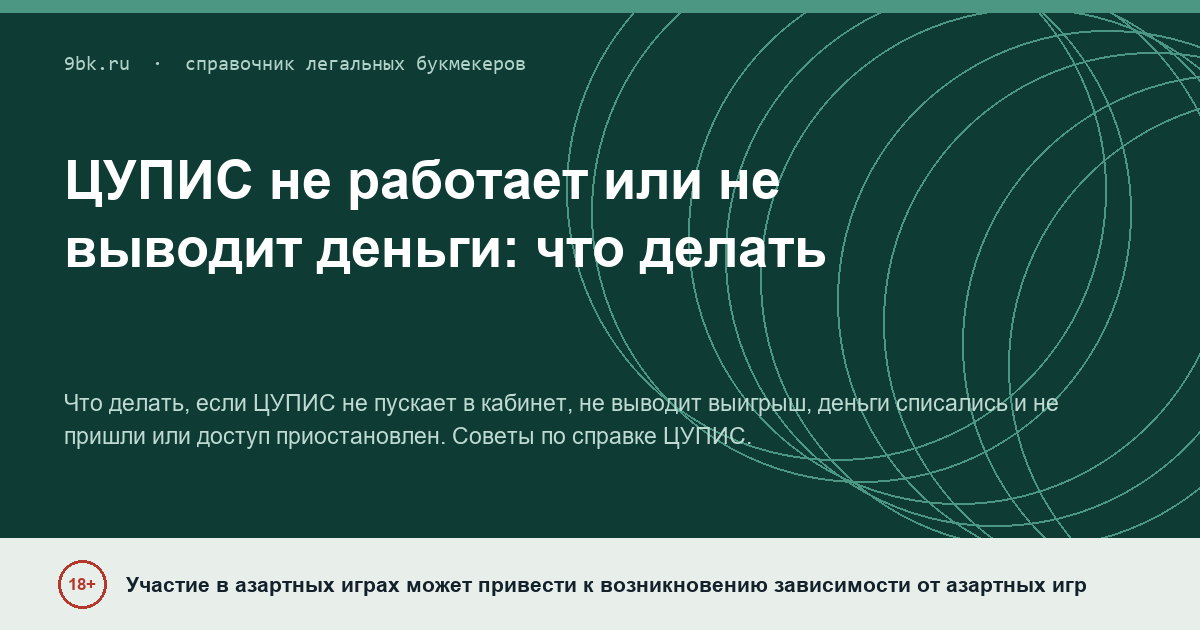 Обложка материала: Проблемы с ЦУПИС и как их решить