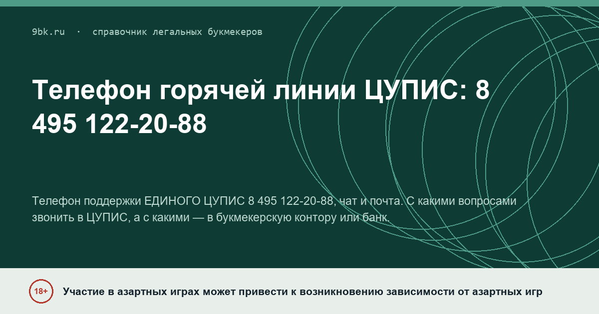 Обложка материала: Горячая линия ЕДИНОГО ЦУПИС