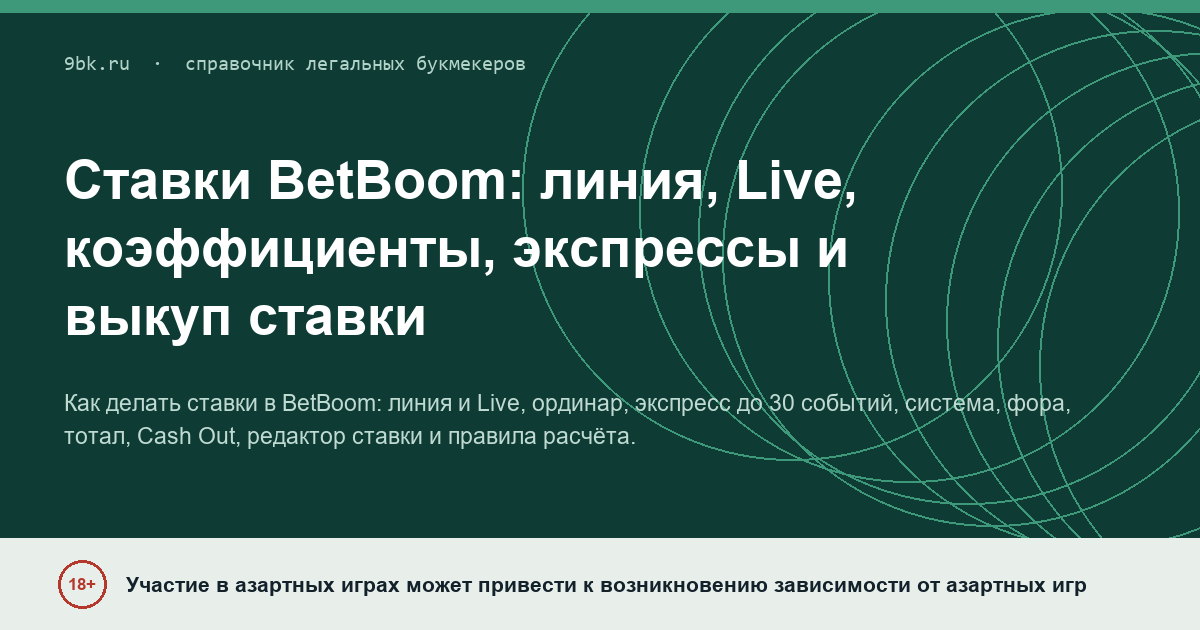 Обложка материала: Ставки BetBoom: линия, Live, коэффициенты, экспрессы и выкуп ставки