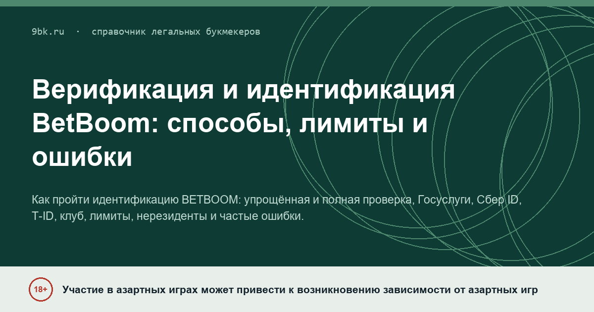 Обложка материала: Верификация и идентификация BetBoom: способы, лимиты и ошибки