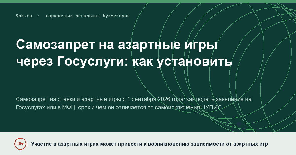 Обложка материала: Самозапрет на азартные игры