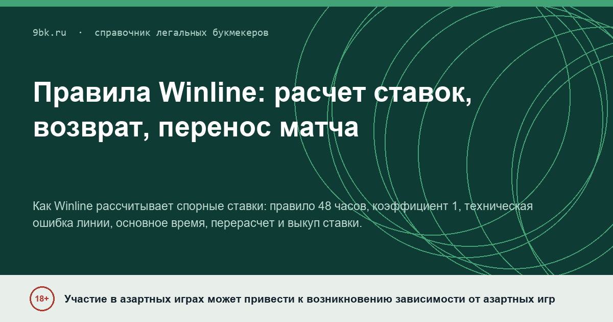 Обложка материала: Правила Winline: расчет ставок, возврат и спорные ситуации